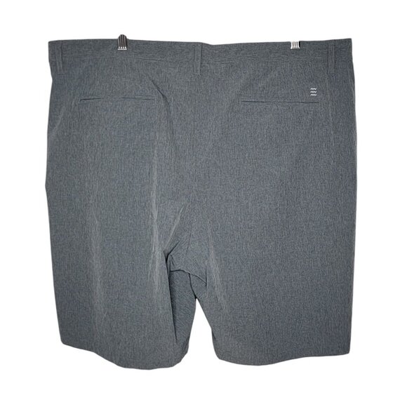 Free Fly 42 Performance Men's Shorts Gray Casual Flat Front - Picture 2 of 4